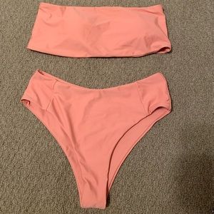 Two piece bandeau bikini